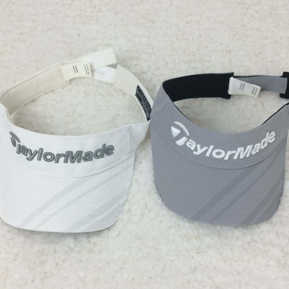 Men’s Taylor made sunvisor bundle gray and white